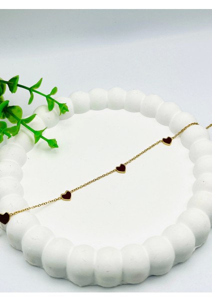 Mini Kalpli Halhal (Bordo)