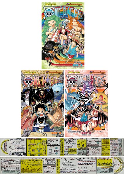 One Piece 53-54-55. Ciltler Manga Seti + Mat. Öğreten Cetvel