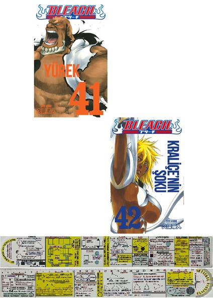 Bleach 41-42. Ciltler Manga Seti + Mat. Öğreten Cetvel