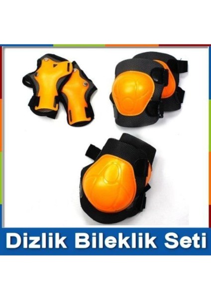 Bisiklet Paten Kaykay Dizlik Bileklik Dirseklik Seti Takımı Koruyucu