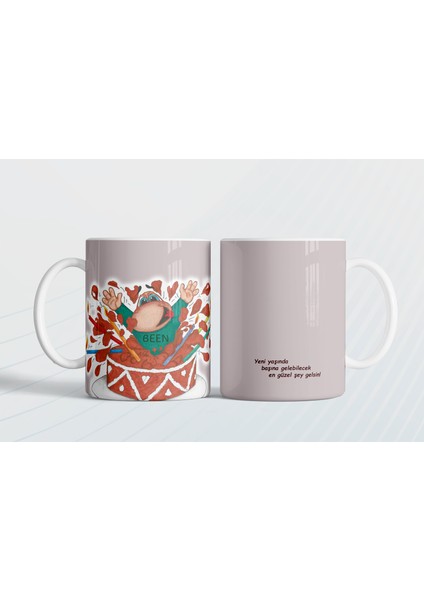 Yeni Yaşında Başına Gelebilecek En Güzel Şey Gelsin! Ben Hediye Kupa Love Bug-T fiyatları