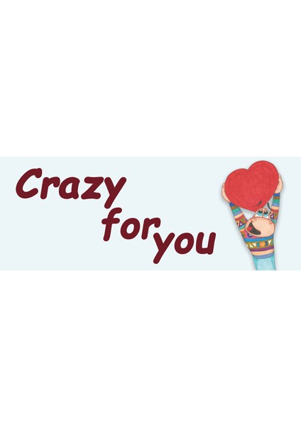 Crazy For You (Senin Için Deliriyorum Eng) Hediye Kupa Love Bug-T