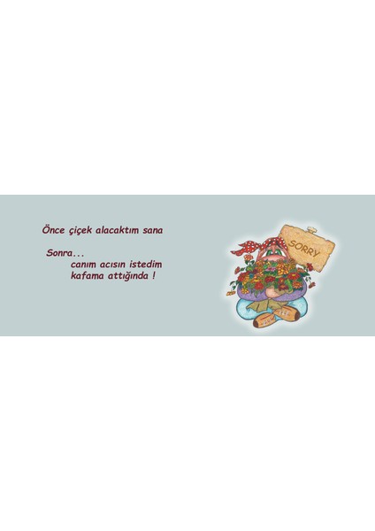 Önce Çiçek Alacaktım Sonra Kafama Attığında Canım Acısın Istedim Hediye Kupa Love Bug-T
