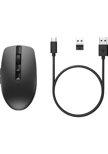 715 Programlanabilir Şarj Edilebilir Bluetooth Kablosuz Mouse Siyah 6E6F0AA