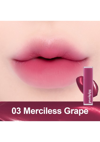 Mood Liar Velvet Tint / Kadife Bitişli Mat Tint - 03 Merciless Grape