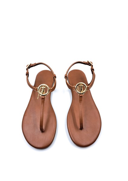 T8023 Tokalı Taba Kadın Parmak Arası Sandalet modelleri