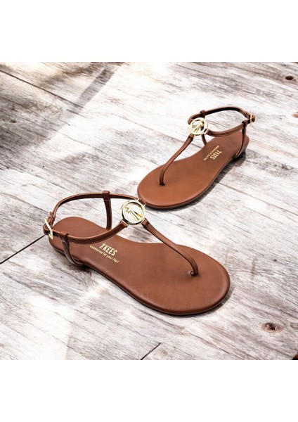 T8023 Tokalı Taba Kadın Parmak Arası Sandalet indirimleri