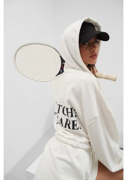 Beli Lastikli Fermuarlı Sweatshirt