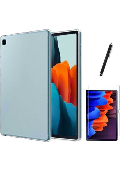 Samsung Galaxy Tab A8 Sm X200 X205 Uyumlu Şeffaf Kılıf Cam Kalem Set