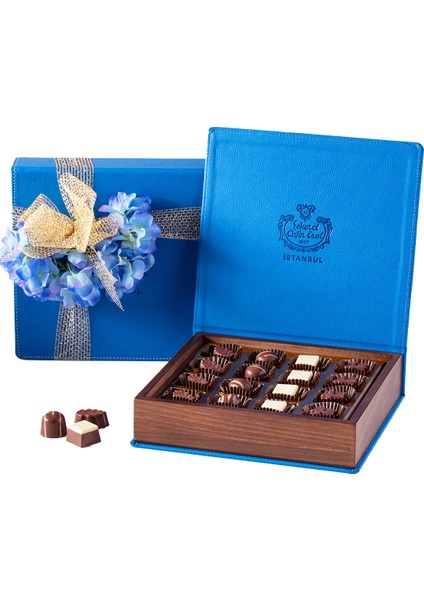 Spesiyal Çikolata- Mavi Deri Kutu 190 gr