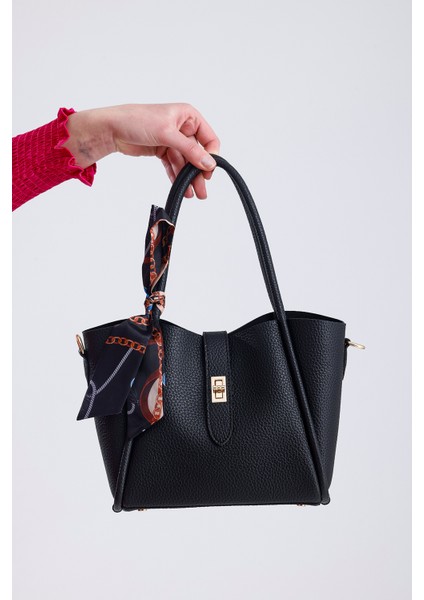 Uzun Askı ve Organizer Çanta Detaylı Kadın El ve Omuz Çantası