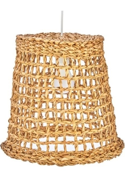 Dekoratif Hasır Avize Natural 35CMX33CM