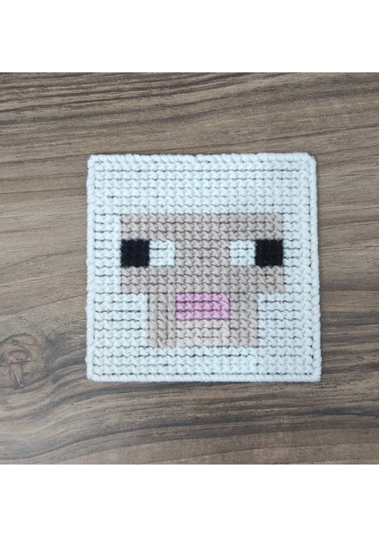 Minecraft Temalı Bardak Altlığı