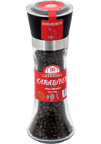 Tane Karabiber Değirmenli 70 gr