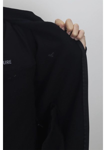 Fistan Store Erkek Düz Spor Dar Kalıp Hakim Yaka 3 Iplik Şardonlu Fermuarlı Kışlık Sweat modelleri