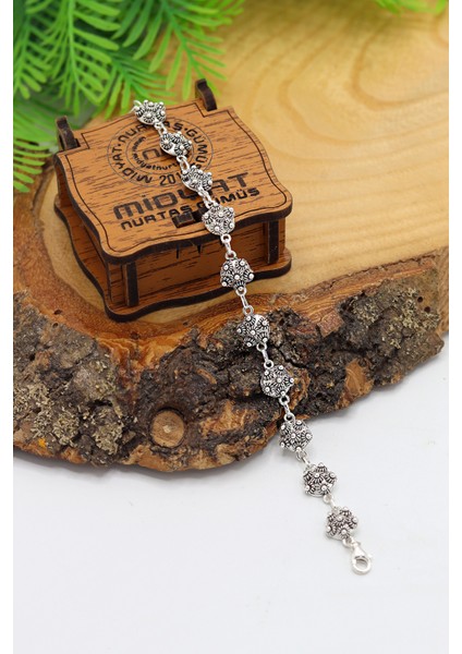 Kişniş Bereket Model 925 Ayar Gümüş Telkari Kadın Bileklik 201024118 fiyatları