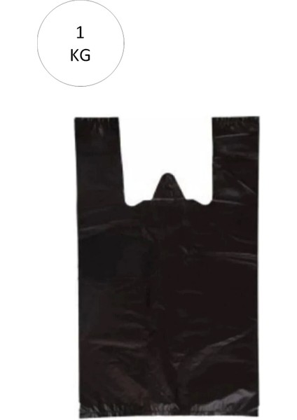 Siyah Atlet Poşet Mini Boy 20X34 cm Takriben 235 Adet 1 kg