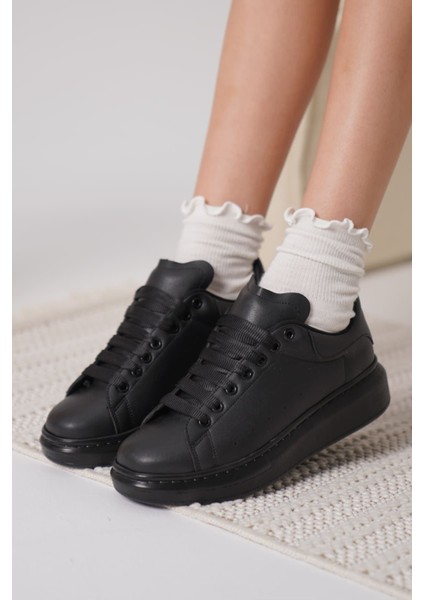 Samira Premium Ortopedik Siyah Kadın Sneaker