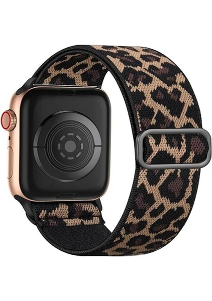Apple Watch 11-10 42MM Seri 4-5-6-7-8-9 Uyumlu 38-40-41MM Kumaş Elastik Kordon Kayış