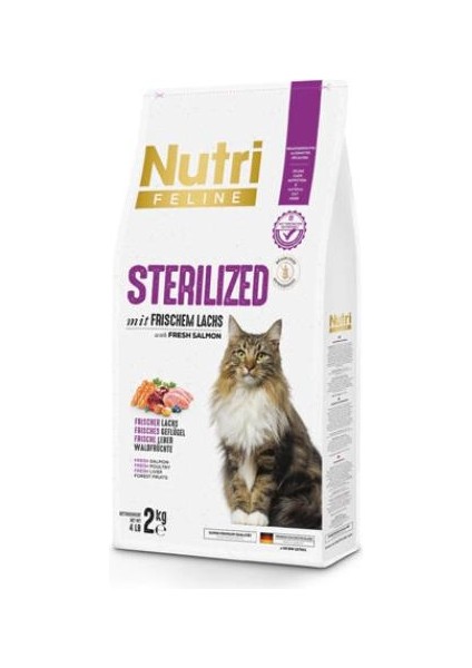 Somonlu Tahılsız Kısırlaştırılmış Kedi Maması 2 kg