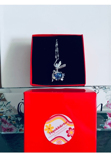 Peri Zirkon Taşlı Kolye