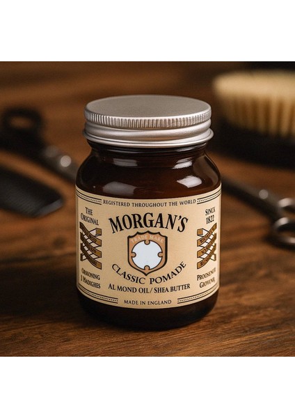 Almond Oil Shea Butter Classic Pomade -Doğal Görünüm Sağlayan Şekillendirici Pomad 100 gr