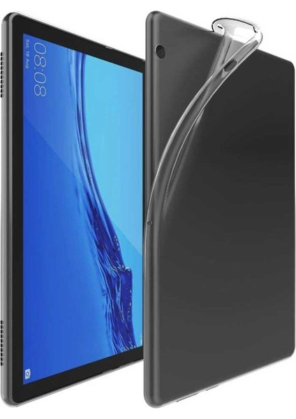 Huawei Mediapad T5 10 Inç Uyumlu Şeffaf Silikon Tablet Kılıfı