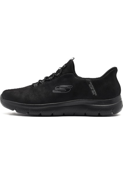 Air Cooled Summits-Korlo Memory Foam Mens Sneaker Black Lastik Bağcıklı Hafızalı Taban Erkek Günlük Spor Ayakkabı Siyah