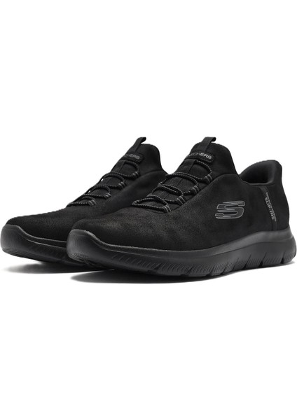 Air Cooled Summits-Korlo Memory Foam Mens Sneaker Black Lastik Bağcıklı Hafızalı Taban Erkek Günlük Spor Ayakkabı Siyah modelleri