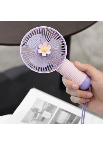 El Fanı-Mini Taşınabilir Fan USB 3 Kademeli Sessiz Çalışma Taşınabilir Şarjlı Vantilatör