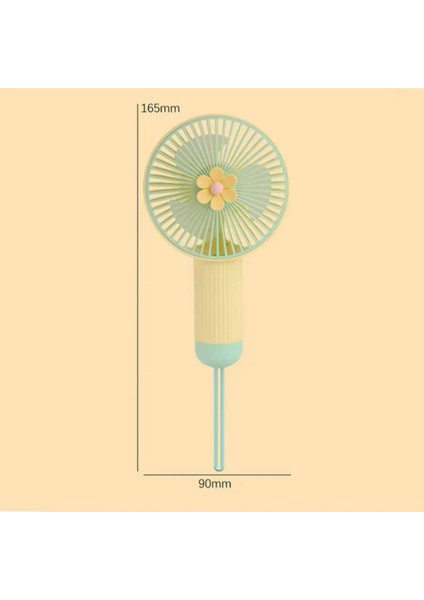 El Fanı-Mini Taşınabilir Fan USB 3 Kademeli Sessiz Çalışma Taşınabilir Şarjlı Vantilatör