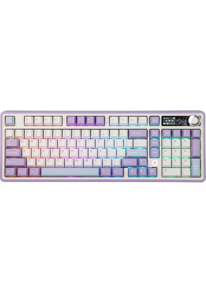 AK980 3 Modlu Hot-Swap Tft Ekranlı Mekanik Oyun KLAVYESI-8.000 Mah Batarya Dinamik Rgb fiyatları