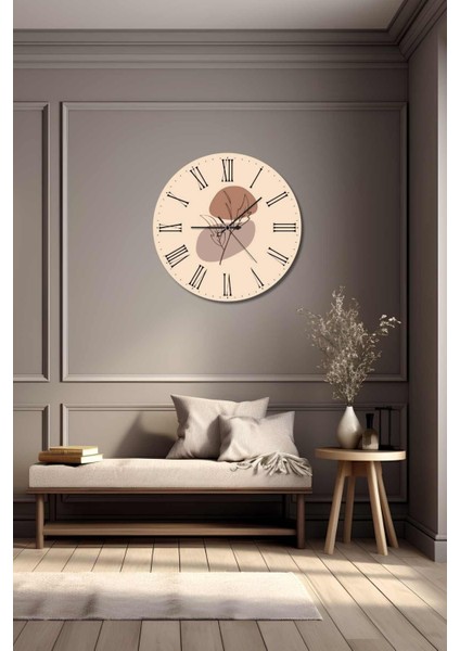 Minimalist Tasarım Mdf Uv Baskı Duvar Saati 40 Mds-01
