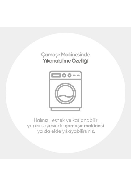 Kahverengi Shaggy Kaymaz Taban Yumuşak Yıkanabilir Yolluk Halı
