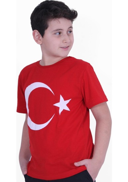 Kopya - Ay Yıldız Baskılı Atatürk Imzalı Unisexs T-Shırt