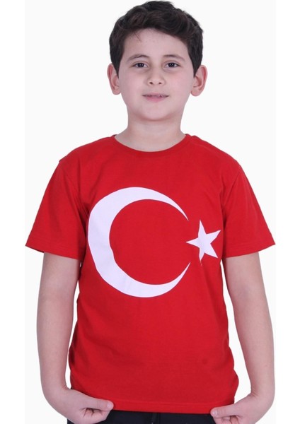 Kopya - Ay Yıldız Baskılı Atatürk Imzalı Unisexs T-Shırt