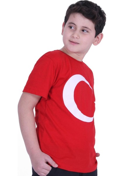 Kopya - Ay Yıldız Baskılı Atatürk Imzalı Unisexs T-Shırt