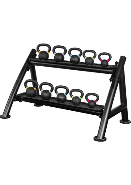 Priene KR21080D 80 kg Kettlebell-Raf Set