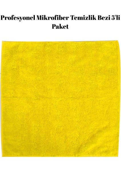 Profesyonel Mikrofiber Temizlik Bezi 5'li Paket modelleri