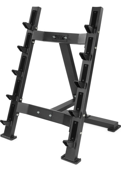 BR17D Tek Taraflı Barbell Rafı-5 Li Düz Barbell Seti