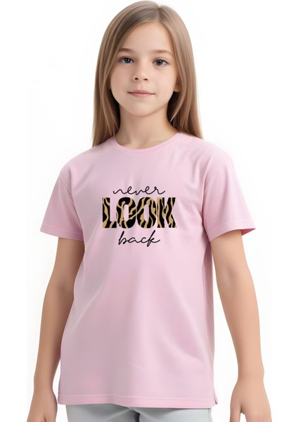 Kız Çocuk Look Baskılı Tişört