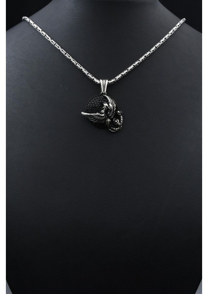 Anka Kuşu Figürlü 925 Ayar Gümüş Kolye Kral Zincir 2mm 901859 fırsatları