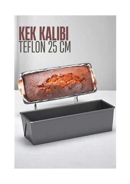 Teflon Kek Pişirme Kalıbı Baton Kek Kalıbı 25 cm