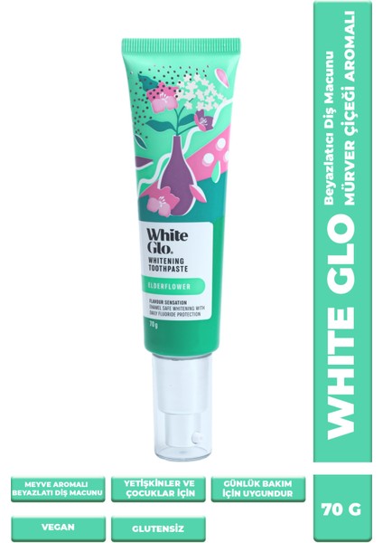 Glutensiz Vegan Diş Macunu Mürver Çiçeği Aromalı 70 gr