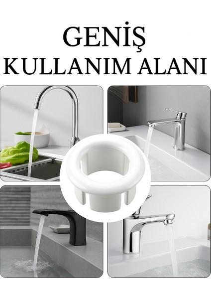 Desıphon Şık ve Uyumlu Tasarımıyla Beyaz Lavabo Taşma Yüzüğü – Standart Model fırsatları