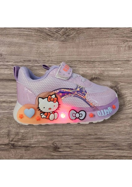 Kız Bebek Çocuk Işıklı Anahtarlık Hediyeli Günlük Hafif Taban Spor Ayakkabı