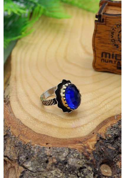 Safir Taşlı El Işi Otantik Gümüş Kadın Yüzük 201024141 fiyatları