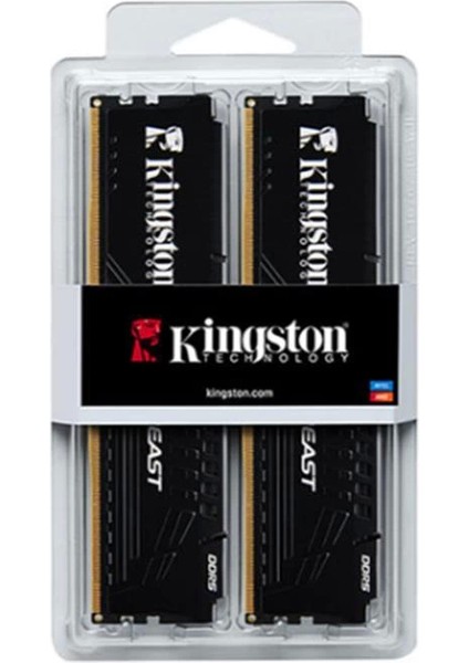 16 GB (2X8GB) Ddr5 5600MHZ Kıngston Beast Black CL36 Dt KF556C36BBEK2/16TR