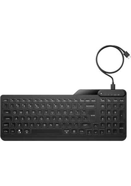 Hp 405 7N7C1AA Aydınlatmalı USB Türkçe Klavye - Siyah