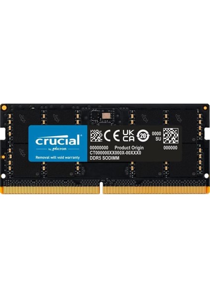 Crucıal 32GB Ddr5 5600MHZ CL46 Notebook Ram Value CT32G56C46S5